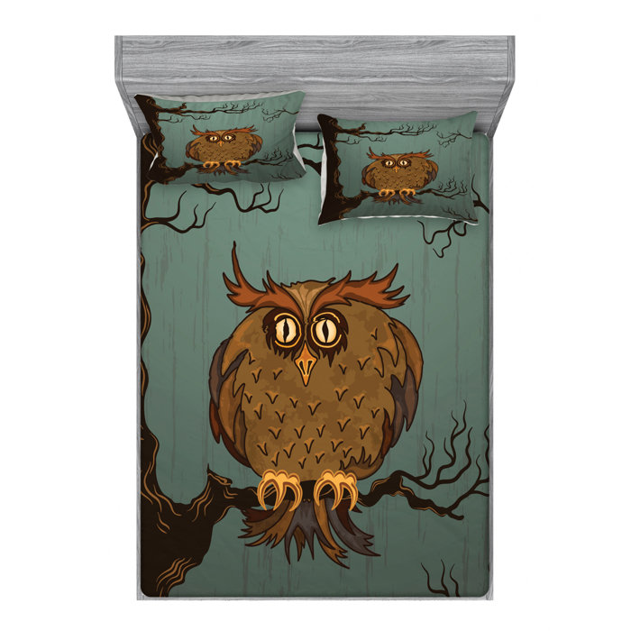 East Urban Home Owl Sheet Set Wayfair